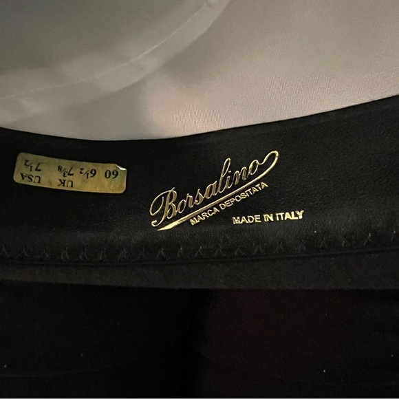 The Borsalino Classico Unisex Iconic Fedora Made in Italy Size 7 1/2 - Picture 4 of 13